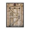 93830-48.jpg A Wooden Barn Door Framed Poster