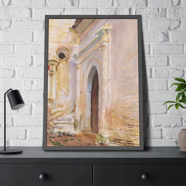 93830-59.jpg Arched Doorway by John Singer Sargent Framed Poster