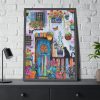93830-83.jpg Whimsical Flowery Door Art Print Framed Poster