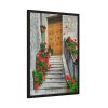 93830-89.jpg Doors With Flowers Framed Poster