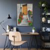 93830-90.jpg Doors With Flowers Framed Poster