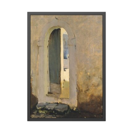 Open Doorway, Morocco by John Singer Sargent Framed Poster