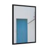 93830-97.jpg Blue Door at Santorini, Greece Framed Poster
