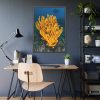 Yellow Corals Framed Poster