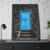 93831-115.jpg Blue Old Doors Framed Poster