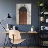 93831-118.jpg Arched Wooden Door, Architecture Framed Poster
