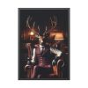 93831-12.jpg Deer Elegantly Attired Framed Poster
