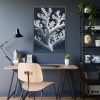 93831-18.jpg Coral Against a Dark Blue Background Framed Poster