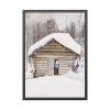 93831-20.jpg Old Woman at the Sauna Door Framed Poster