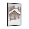 93831-21.jpg Old Woman at the Sauna Door Framed Poster