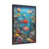 93831-29.jpg Whimsical Assortment Of Marine Life Framed Poster