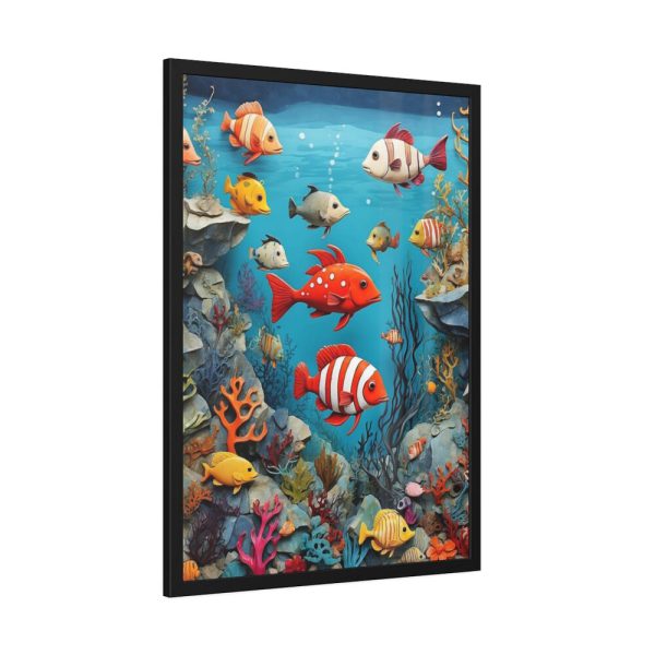 93831-29.jpg Whimsical Assortment Of Marine Life Framed Poster