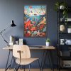 93831-46.jpg Colorful Underwater Scene Art Print Framed Poster