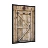 93831-49.jpg A Wooden Barn Door Framed Poster
