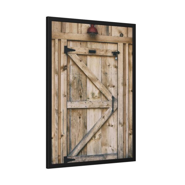 93831-49.jpg A Wooden Barn Door Framed Poster