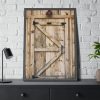93831-51.jpg A Wooden Barn Door Framed Poster