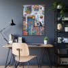 93831-82.jpg Whimsical Flowery Door Art Print Framed Poster