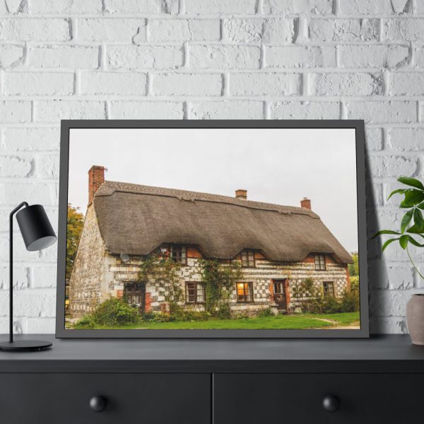 Cozy Country Cottage Framed Poster