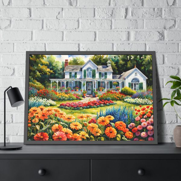 93854-115.jpg Country Cottage Garden Framed Poster