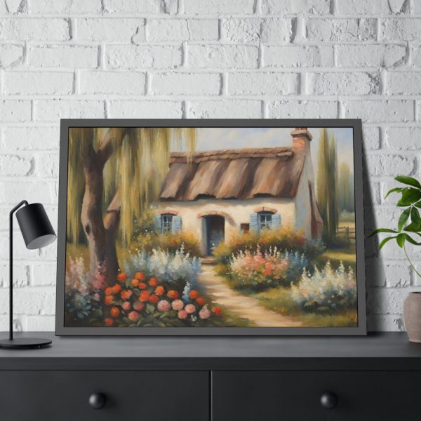 Rustic Vintage Cottage Framed Poster