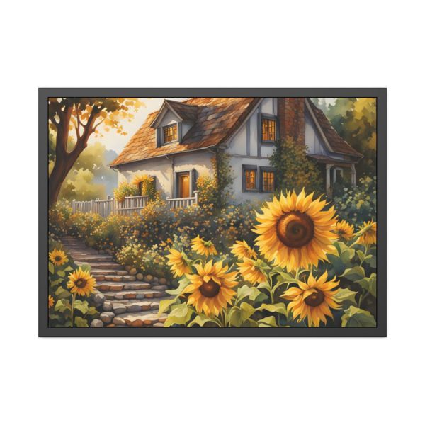 93854-124.jpg Sunflower Cottage Framed Poster