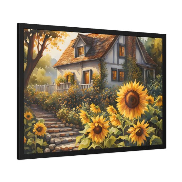 93854-125.jpg Sunflower Cottage Framed Poster