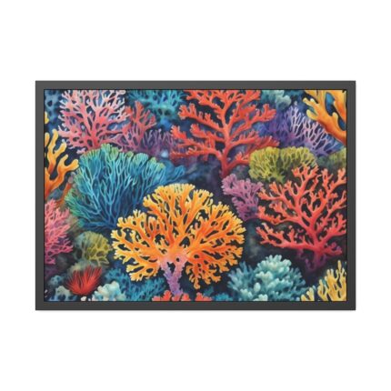Coral Illustration Framed Poster