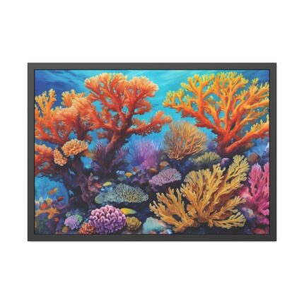 Coral Reef Art Framed Poster