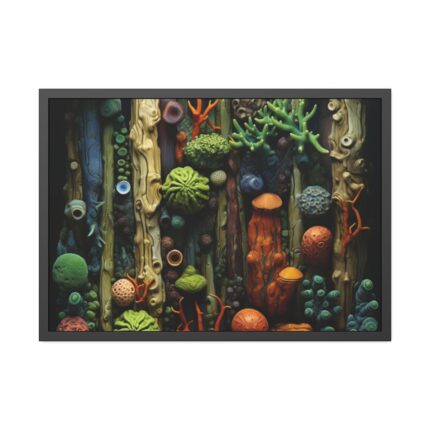 Aquarium Coral Fantasy Art Framed Poster