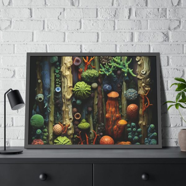 Aquarium Coral Fantasy Art Framed Poster