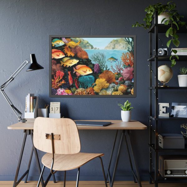 93854-186.jpg Vibrant Marine Life Scene II Framed Poster