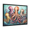 93854-197.jpg Cute Art Of Cartoon Octopuses Framed Poster