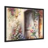 93854-217.jpg Watercolor Floral Front Door Bike Framed Poster