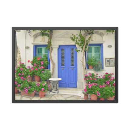 Entryway to a Restaurant Framed Poster