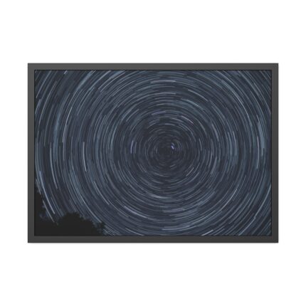 Spiral Starry Sky Framed Poster