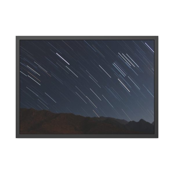 93854-248.jpg Beautiful Meteor Shower Framed Poster