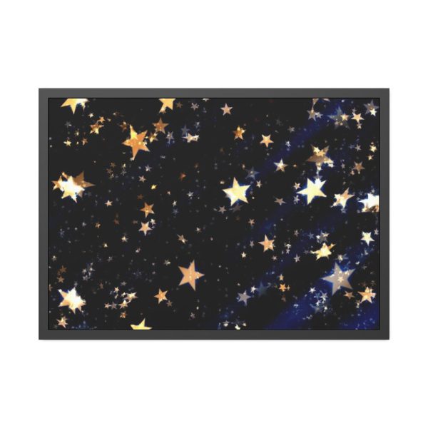 93854-260.jpg Yellow Stars Framed Poster