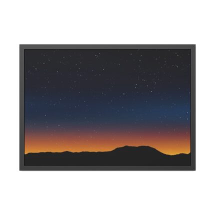 Stars in Night Sky Framed Poster