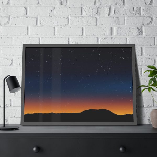 93854-279.jpg Stars in Night Sky Framed Poster