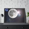 93854-323.jpg Moon in Galaxy Framed Poster