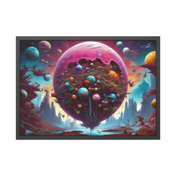 93854-328.jpg Planet Surreal World Fantasy Framed Poster