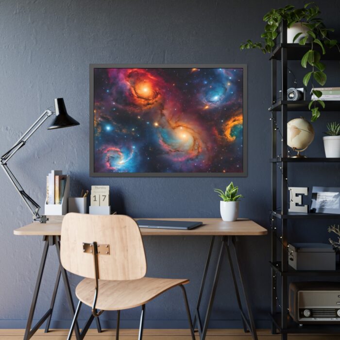 Outer Space Cosmos Science Fiction Framed Poster - Image 3