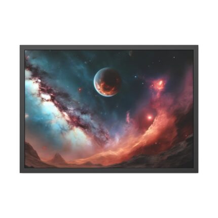 Universe Space Cosmos Nebula Galaxy Framed Poster