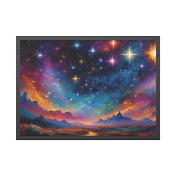 93854-348.jpg Fantasy Landscape Starry Sky Framed Poster