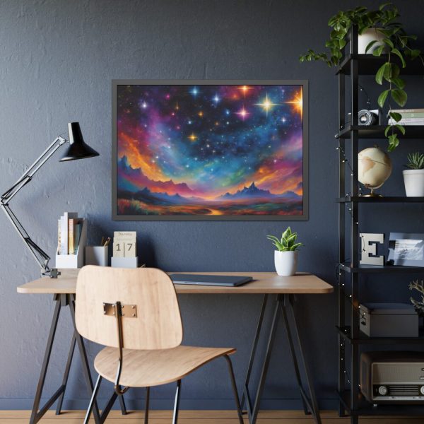 93854-350.jpg Fantasy Landscape Starry Sky Framed Poster