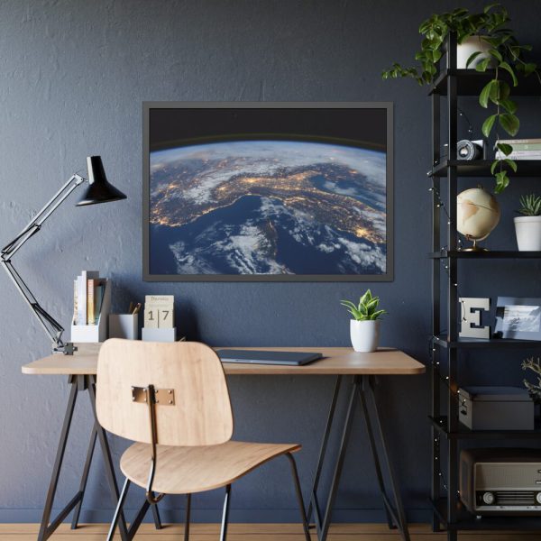 93854-382.jpg Earth in Space Framed Poster
