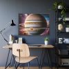 Majestic Gas Giant With Intricate Rings Framed Poster