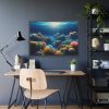 93854-50.jpg Colorful Coral in the Deep Blue Ocean Framed Poster
