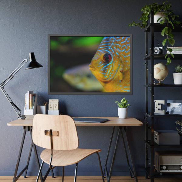 93854-54.jpg Yellow Exotic Fish Framed Poster