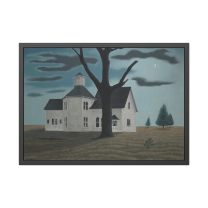 Old House, New Moon by George Ault Framed Poster